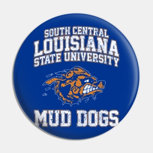 SCLSU Mud Dogs Football Pin