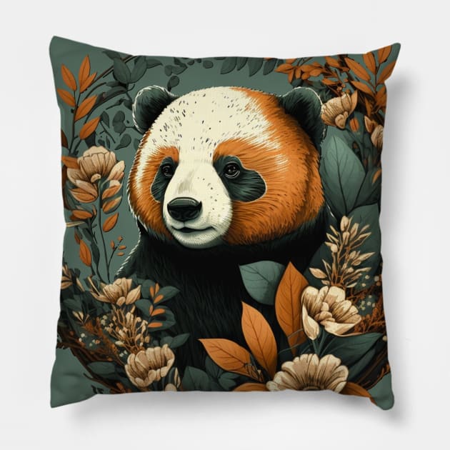 Cute panda Pillow by Wintrly