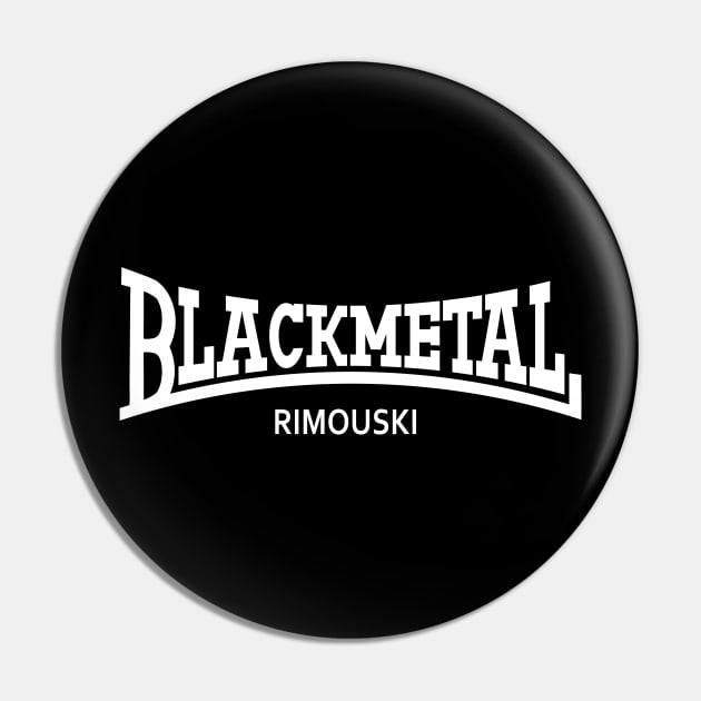 Black Metal Pin by JDTee