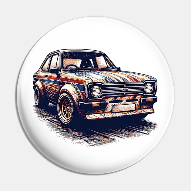 Ford Escort Pin by Vehicles-Art