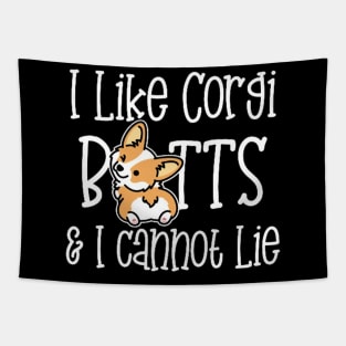 i like little corgy red cap Tapestry