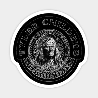 tyler childers feathered indians black Magnet
