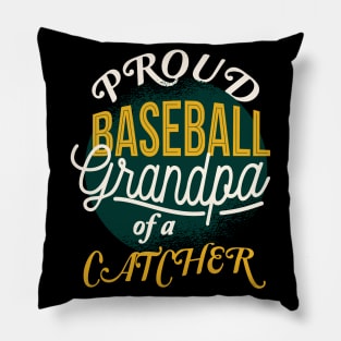 Proud Baseball Grandpa Catcher Pillow