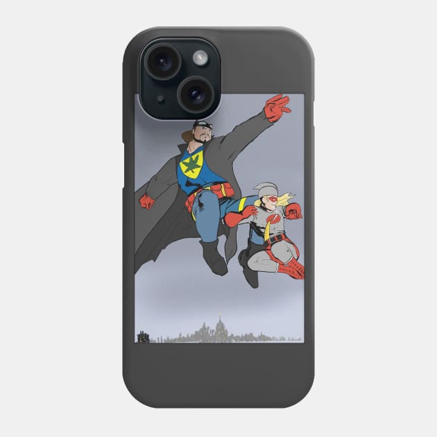 The Silent Knight Struck Back Phone Case by idbillustrations