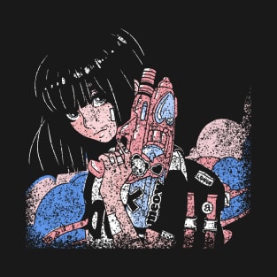 Anime Girl with Water Gun T-Shirt