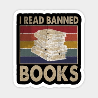 I Read  Books Week Librarian Freedom Reader Nerd Magnet