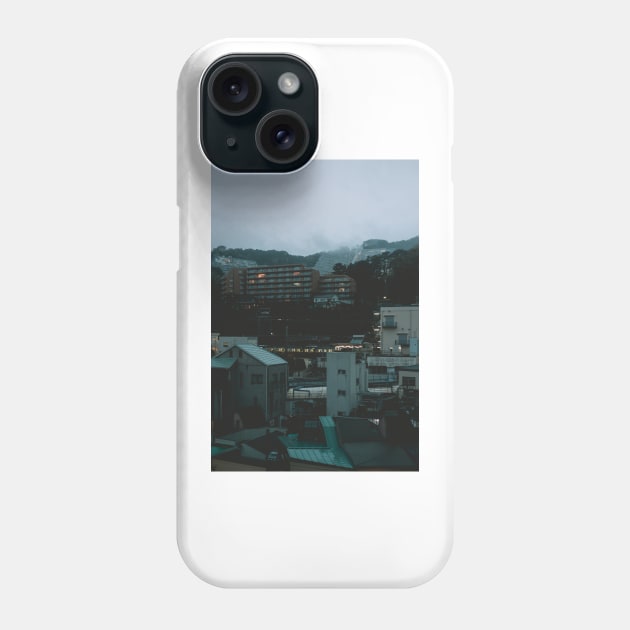 Ito at Dusk with cloud filled mountains in the background Phone Case by TokyoLuv