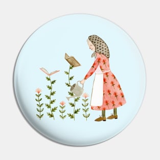 Book Harvest Pin