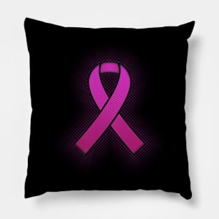 Breast Cancer Awareness Halftone Pillow