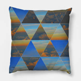 Abstract Flying in the Sky Pillow
