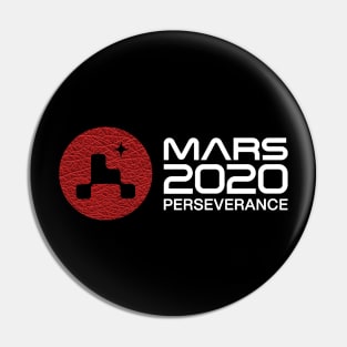 Mars 2020 Perseverance - Space Red Leather Galaxy - Black Pin