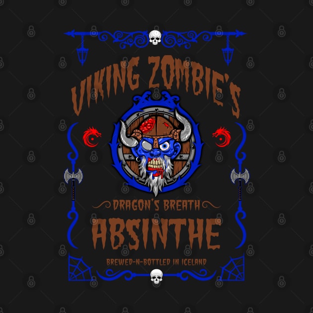 ABSINTHE MONSTERS 14 (VIKING ZOMBIE) by GardenOfNightmares