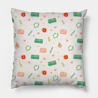 Winter holiday pattern Pillow