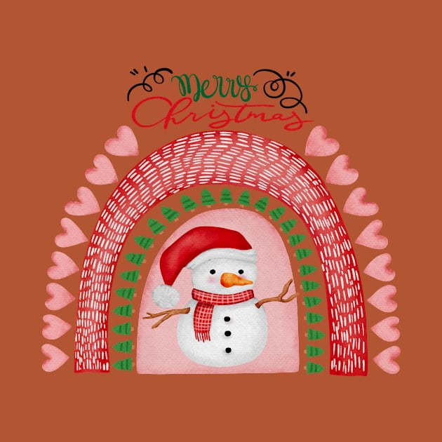 Snowman Christmas Rainbow by Archie & Ainslie