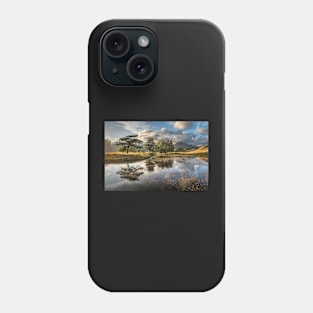 Kelly Hall Tarn Lake View with Trees Phone Case