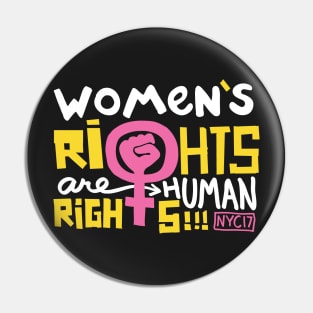 Women's Rights Are Human Rights Pin