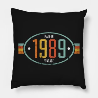 Made in 1989 Vintage Pillow