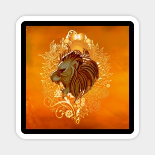 Elegant golden lion Magnet