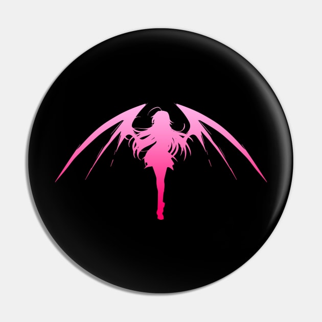 Demon Girl - Pink V Pin by Scailaret