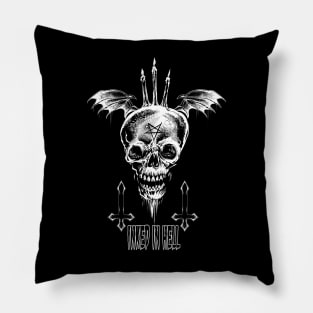 Flying Skull Pillow