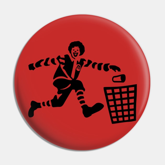 Trash Clown Pin by WayBack