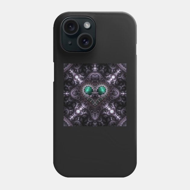 Emerald heart Phone Case by krinichnaya