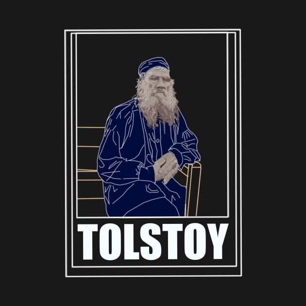 Tolstoy Portrait by Catastrophe Coat Design