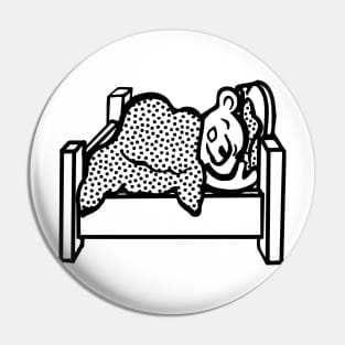 Bear sleeping Pin