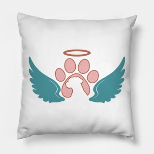 Dog Memorial Angel Wings Sublimation Pillow