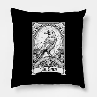 Crow Tarot Card Pillow