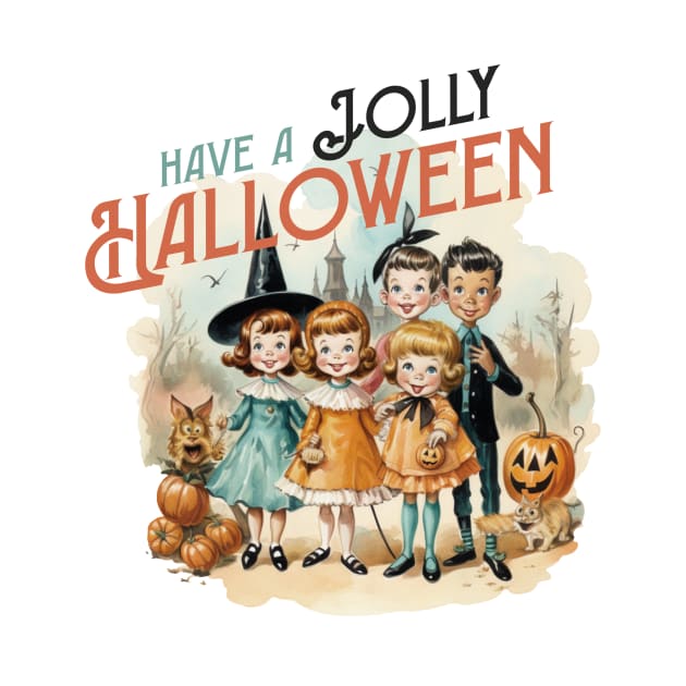 Have a Jolly Halloween Vintage by Winter Magical Forest