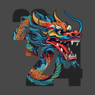 Chinese New Year of Wood Dragon 2024 T-Shirt