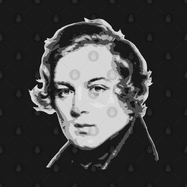 Robert Schumann Black and White by Nerd_art