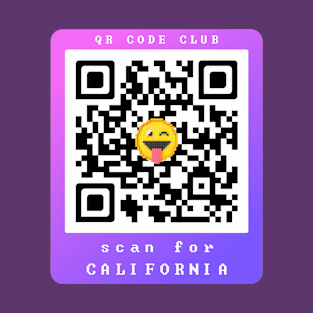 Scan for California, Qr Code Funny Memes -25 T-Shirt