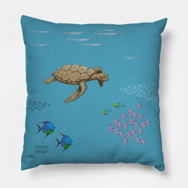 Sea-turtle Pillow by mnutz