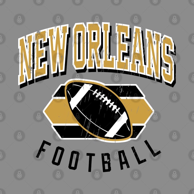 New Orleans Vintage Football by funandgames