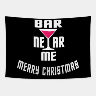 bar near me - merry christmas Tapestry