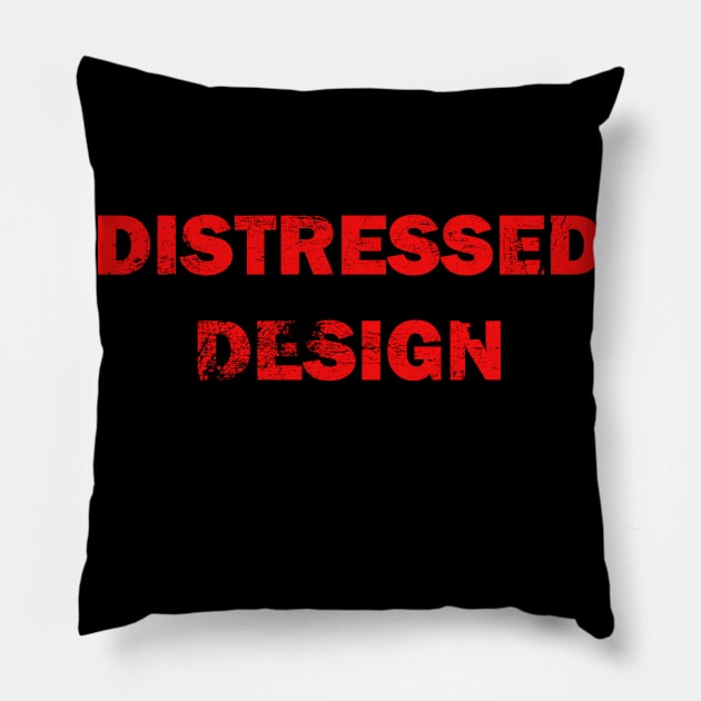 Distressed design (red) Pillow by Samuelproductions19