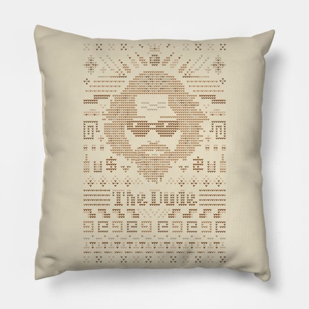 Knitted Dude Pillow by Leocan