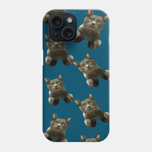 1980s Cat lover skydiving crazy funny cat Phone Case