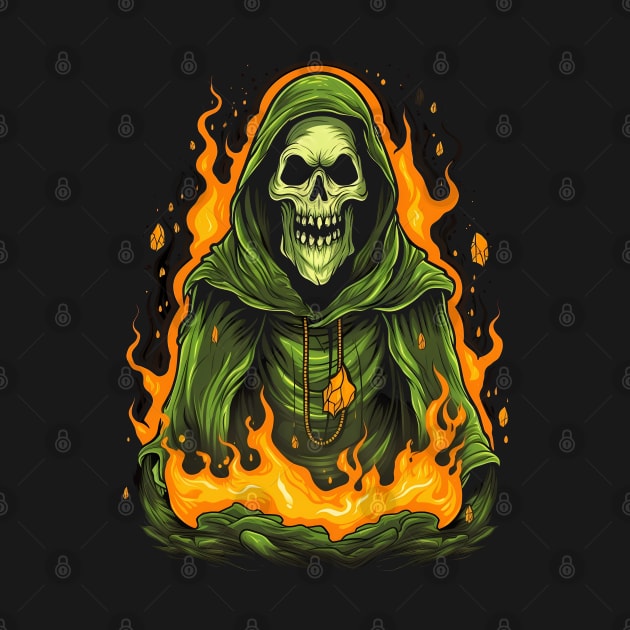 Spooky Halloween Grim Reaper by Obotan Mmienu