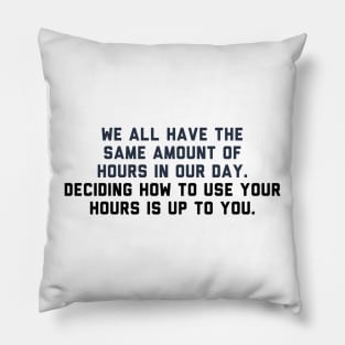 Hours Pillow