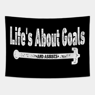 Life's About Goals Tapestry