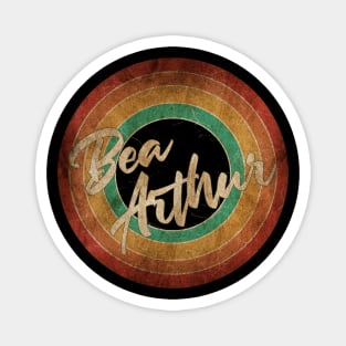Bea Arthur Vintage Circle Art Magnet