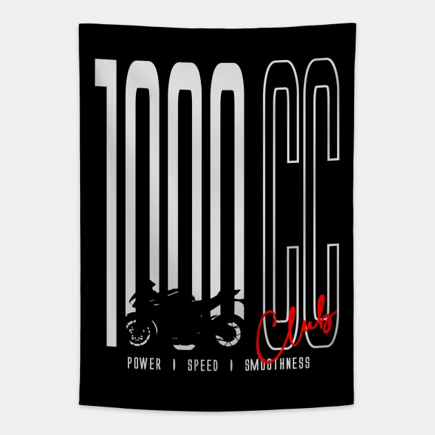 1000 CC Club Fireblade Tapestry by TwoLinerDesign