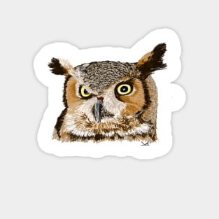 Great Horned Owl Magnet