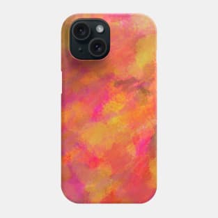 Orange Watercolor Abstract Phone Case