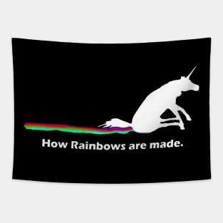 How Rainbows Are Made Unicorn Tapestry