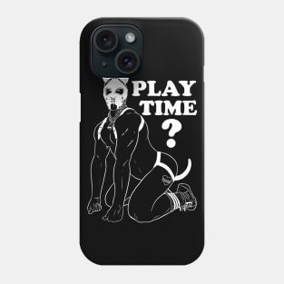 Pup Brick (Teddy Bryce) - white lines Phone Case