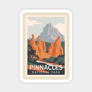 Pinnacles National Park Vintage Travel Poster Magnet